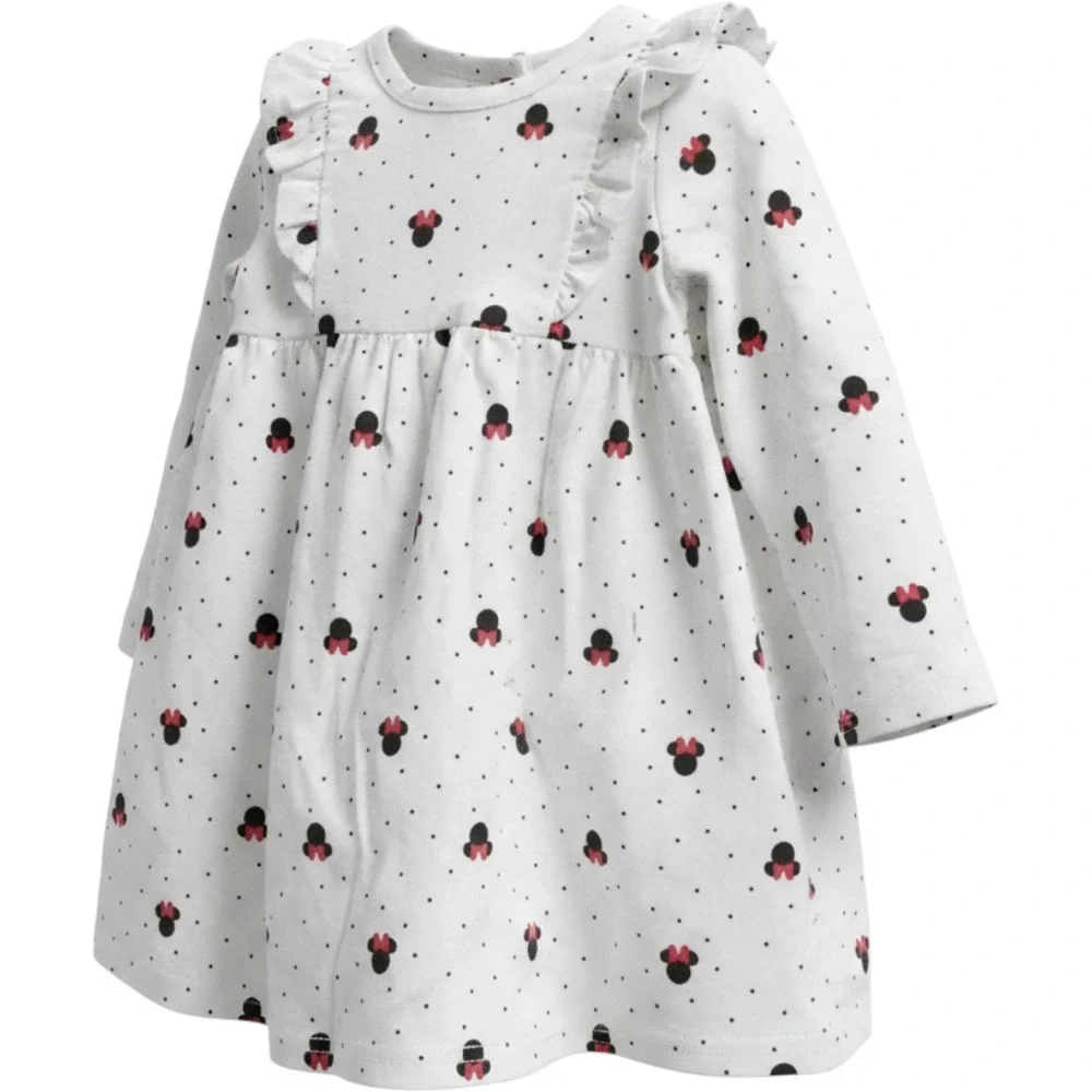 Disney Baby 2 Piece Dress And Tights‎ Playwear Minnie Mouse Size 18 Months New